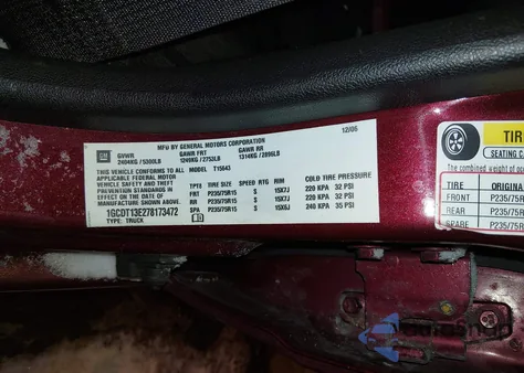 2007 Chevrolet Colorado Lt z USA, uszkodzony, nr VIN 1GCDT13E278173472